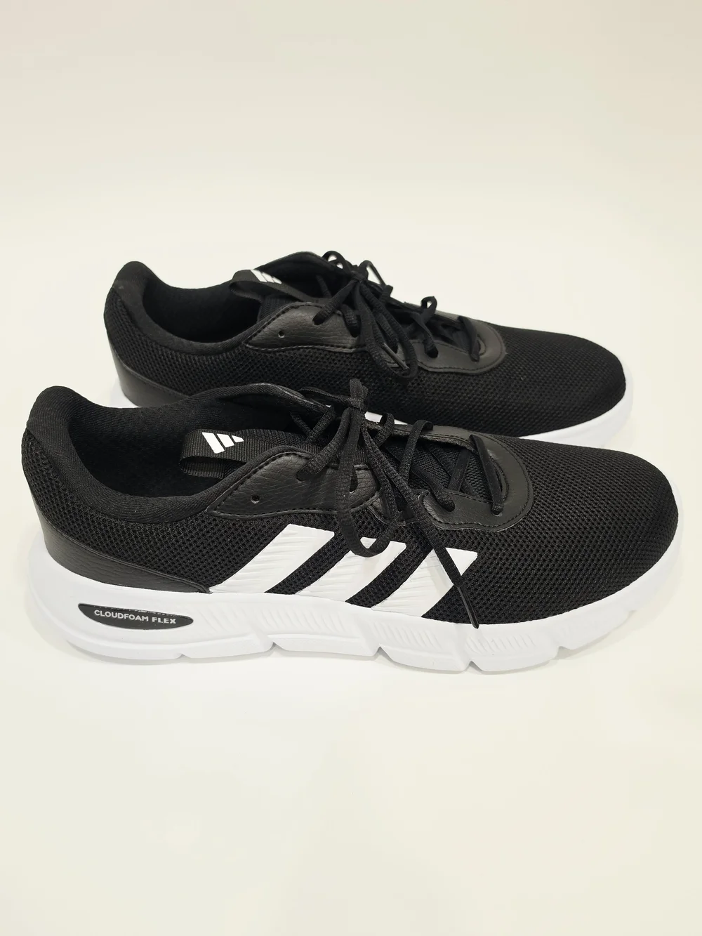 Adidas Cloudfoam Flex Black Mesh Athletic Sneakers US Mens 11